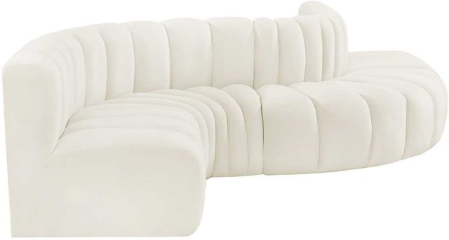 Meridian Furniture Arc 6-Piece Cream Upholstered Modular Sectional-1