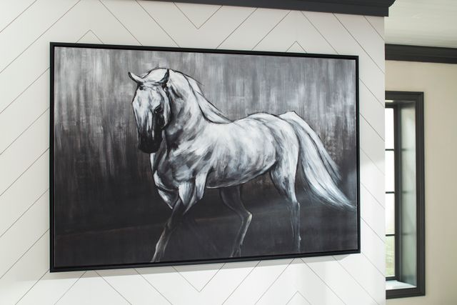 Signature Design by Ashley® Victor White/Black Wall Art-1