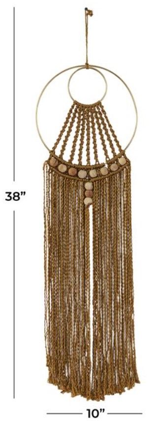 Deco Marche Brown 10'' Macrame Home Wall Decor-3