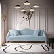 TOV Furniture Naya Sea Blue Velvet Sofa-3