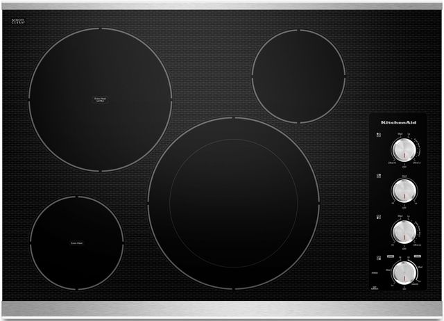 KitchenAid® 30" Electric Cooktop-Stainless Steel