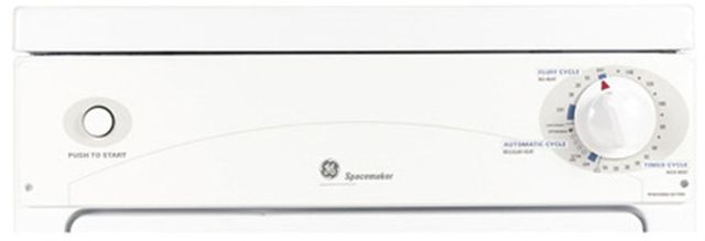 GE® Spacemaker® 3.6 Cu. Ft. White Portable Electric Dryer-4