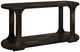 International Furniture Direct Balam Stained Dark Sofa Table-0