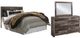 Benchcraft® Derekson 3-Piece Multi Gray King Panel Headboard Bed Set-0