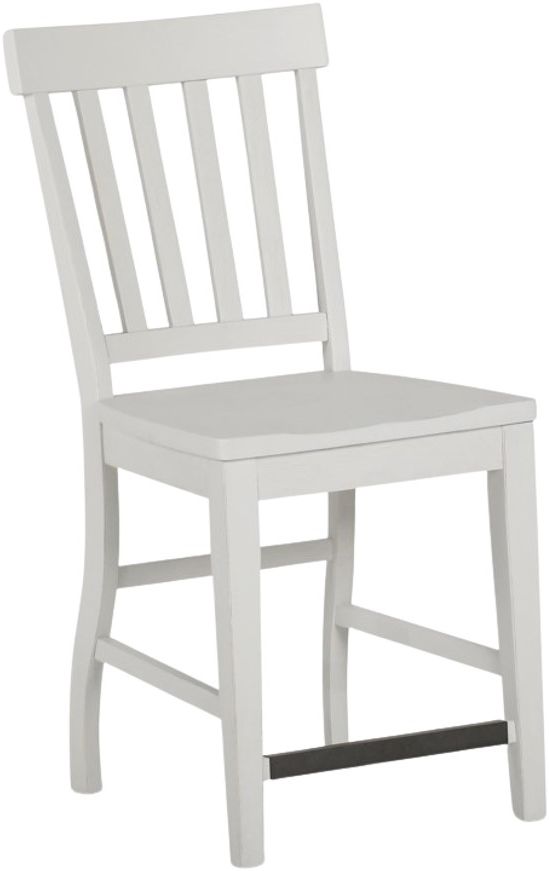 Steve Silver Co. Cayla Antiqued White Counter Stool-0