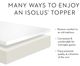 Malouf® Isolus® 2.5" Gel Memory Foam California King Mattress Topper-4