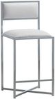 Modus Furniture Amalfi Chrome/White X-Base Counter Stool-0