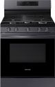 Samsung 30" Fingerprint Resistant Black Stainless Steel Smart Freestanding Gas Range-0