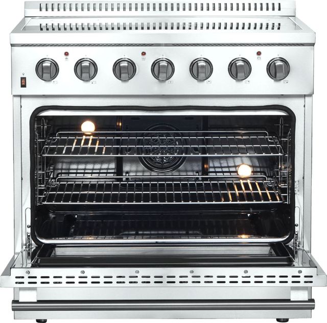 FORNO® Galiano 36" Stainless Steel Pro Style Electric Range-1