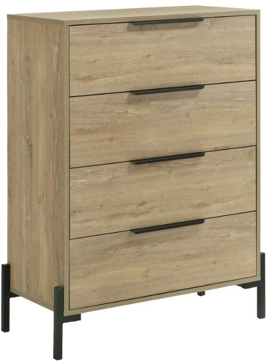 Intercon Newhall Vintage Oak Melamine Chest-0