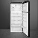 Smeg 50's Style 32'' 19.3 Cu. Ft. Black Top Freezer Refrigerator-4