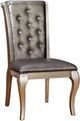 Furniture of America® Amina 2-Piece Black/Gray Dining Side Chair Set-0
