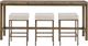 Universal Explore Home™ Montclair Dark Gray Brindle Console with Stools-2