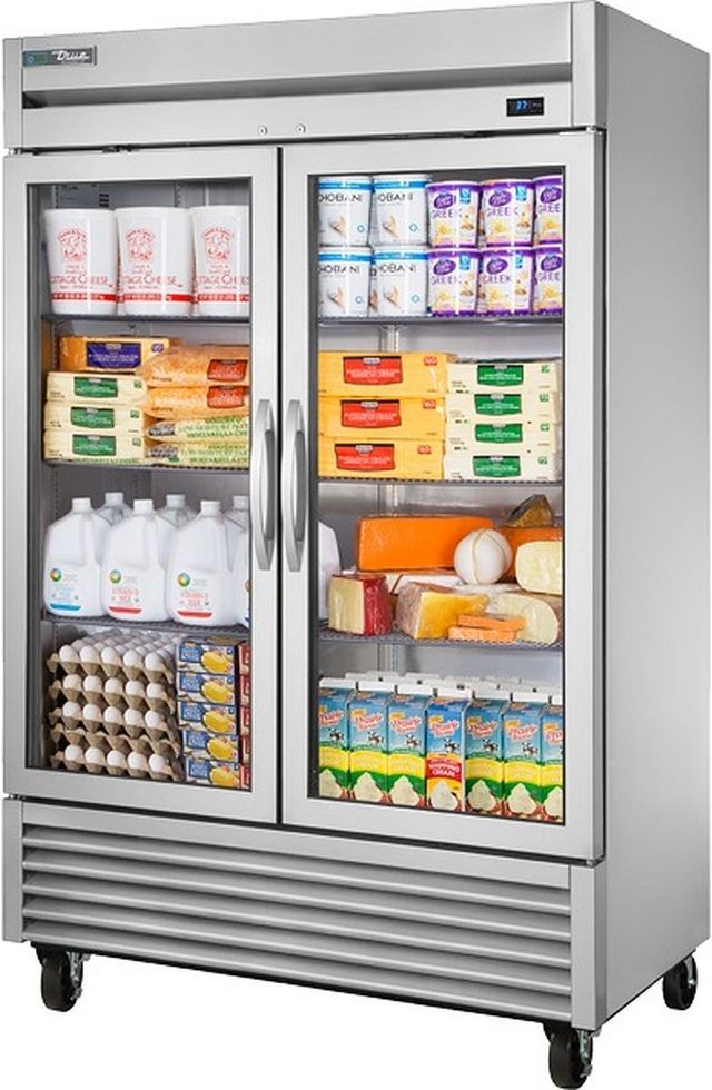 True® Commerical T-Series 54" 49 Cu. Ft. Stainless Steel Freezerless Refrigerator -0