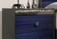 Furniture of America® Hartlepool 4-Piece Ash Gray/Indigo Blue Queen Bedroom Set-5