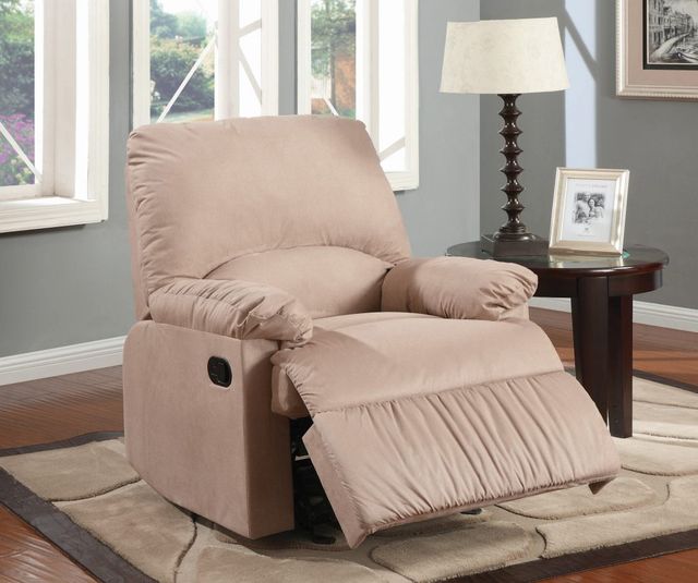 Coaster® Tan Glider Recliner-1