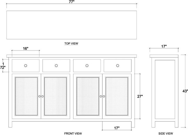 Bramble Customizable Aldren Sideboard-1