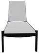 Telescope Casual Leeward Abalone/Snow Fabric/Polymer Outdoor MGP Sling Lay-Flat Stacking Armless Chaise with Wheels-1