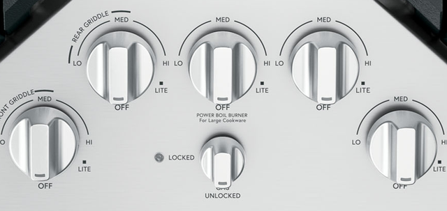 Café™ Brushed Stainless Steel Gas Cooktop Knob Kit-1