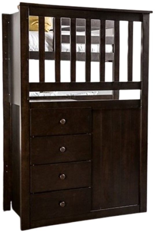 Furniture of America® Ontario Espresso Twin/Twin Bunk Bed-3