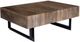 Moe's Home Collection Tiburon Brown Coffee Table with Metal Base-0