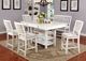 Furniture of America® Kaliyah 2-Piece Antique White/Gray Counter Stool Set-1