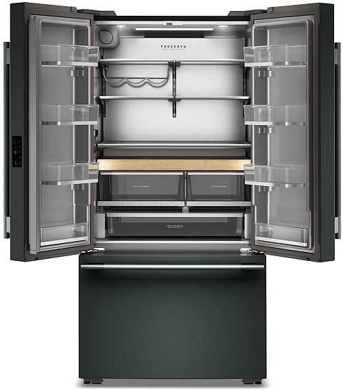 KitchenAid® 36" 24.8 Cu. Ft. Juniper Counter Depth French Door Refrigerator with Internal Water Dispenser-1