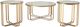 Signature Design by Ashley® Milloton 3-Piece Glass Top Occasional Table Set with Gold Base-1