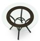 Amisco Customizable Kai 42" Clear Glass Top Round Table-1