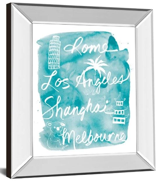 Classy Art Sightseeing II by Lottie Fontaine Mirror Framed Wall Art-0