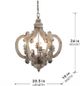 A & B Home Antique White Chandelier-1