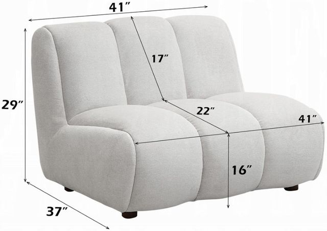 ACME Furniture Manilla Ivory White Chair-3