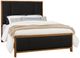 LM Co Home By Vaughan-Bassett Crafted Cherry by Ben & Erin Napier Black/Medium Cherry King Upholstered Panel Bed-0