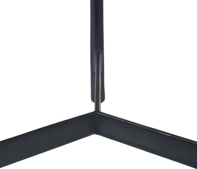 Renwil® Avila Glass Top  Accent Table with Plated Black Base-4