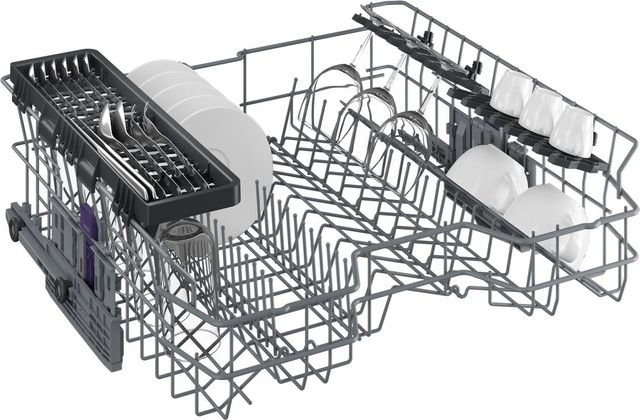 Beko 24" White Front Control Built In Dishwasher-3