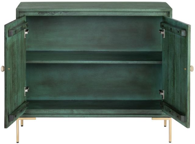 Crestview Collection Flourish Green Accent Cabinet-2