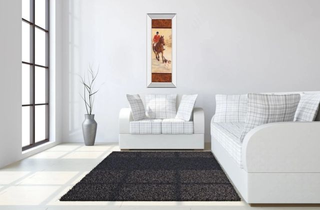 Classy Art On the Hunt I by Linda Wacaster Mirror Framed Wall Art-3