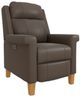 Best® Home Furnishings Customizable Prima Leather Manual High Leg Recliner with Honey Birch Legs-0
