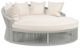 Sunset West Miami Silver Gray Aluminum/Olefin Rope Outdoor Daybed with Echo Ash Cushion-0