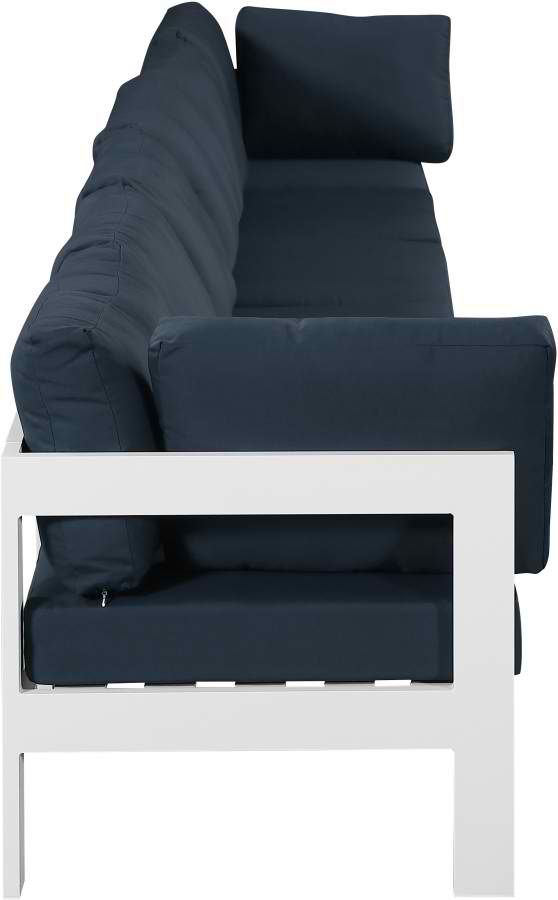 Meridian Furniture Nizuc 6-Piece Navy Outdoor Patio Modular Sofa-2