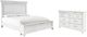 Benchcraft® Kanwyn 4-Piece Whitewash King Panel Bed Set-0