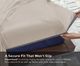 BEDGEAR® Hyper-Linen™ Performance® 4-Piece Medium Biege Split King Sheet Set-4