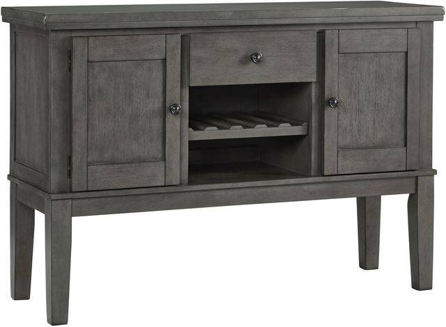 Signature Design by Ashley® Hallanden 7-Piece Gray Dining Room Set-2