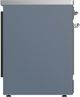 Ilve® Majestic III 30" Blue Gray Pro Style Induction Range with Triple Glass Door and Chrome Trim-4
