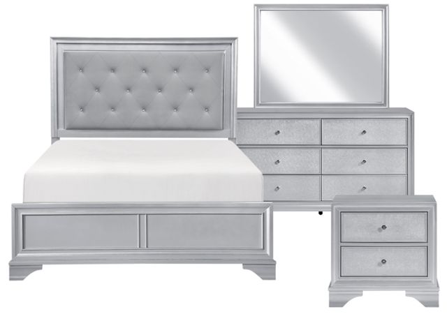 Homelegance® Anatole 4-Piece Silver Queen Bedroom Set-0