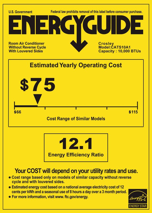 Crosley® 10,000 BTU White Window Mount Air Conditioner-0
