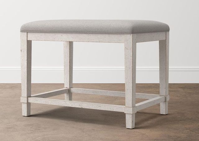 Bassett® Furniture Bella Aged Whitestone Bench-0