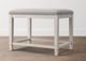 Bassett® Furniture Bella Aged Whitestone Bench-0