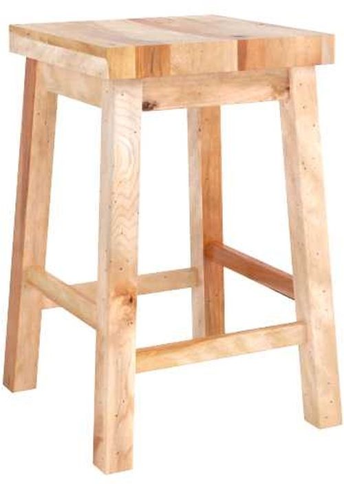 Canadel® Loft Natural Washed Upholstered Fixed Stool-0