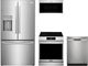 Frigidaire Gallery 4 Piece Smudge-Proof® Stainless Steel Induction Kitchen Package-0